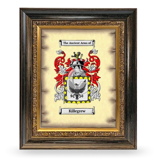 Killegrew Coat of Arms Framed - Heirloom