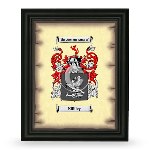 Killiley Coat of Arms Framed - Black