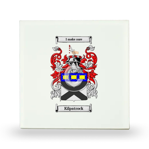Kilpatrock Small Ceramic Tile with Coat of Arms