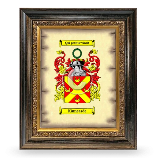 Kinnearde Coat of Arms Framed - Heirloom