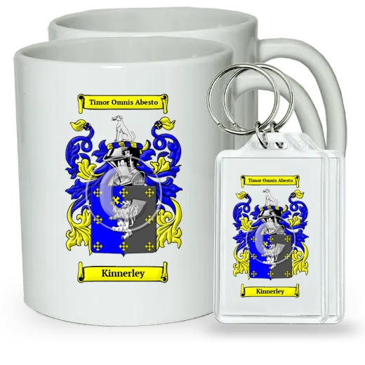 Kinnerley Pair of Coffee Mugs and Pair of Keychains