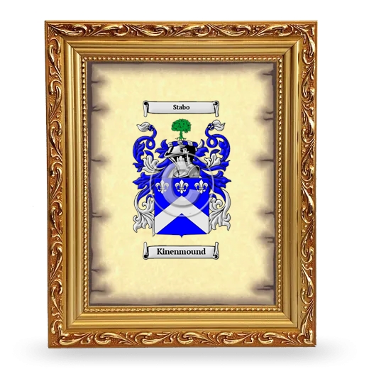 Kinenmound Coat of Arms Framed - Gold