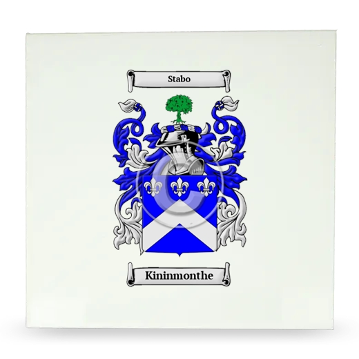 Kininmonthe Large Ceramic Tile with Coat of Arms