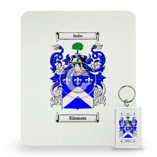 Kinmon Mouse Pad and Keychain Combo Package