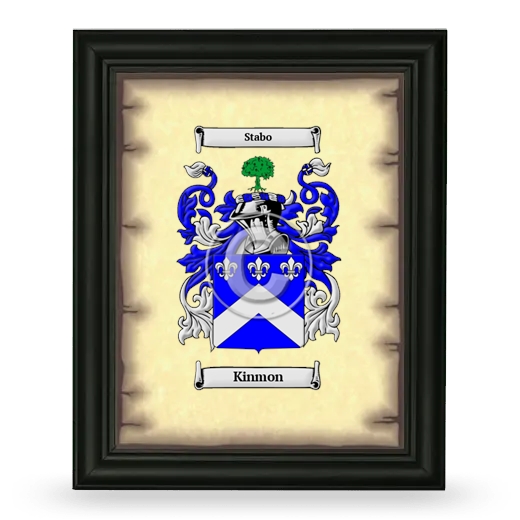 Kinmon Coat of Arms Framed - Black