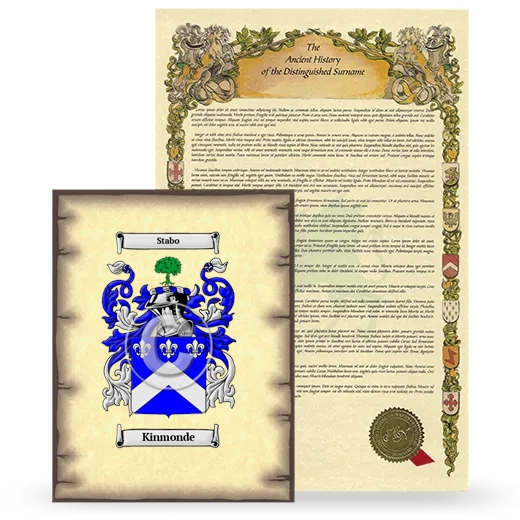 Kinmonde Coat of Arms and Surname History Package