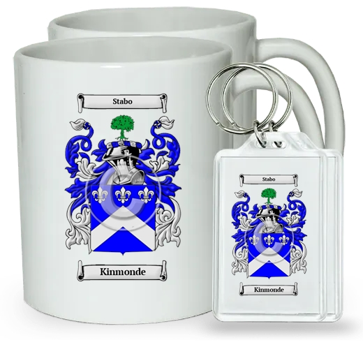 Kinmonde Pair of Coffee Mugs and Pair of Keychains