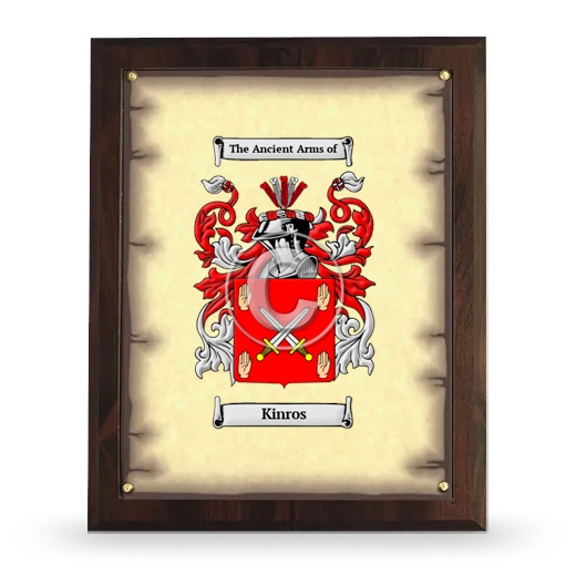 Kinros Coat of Arms Plaque