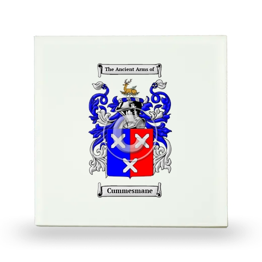 Cummesmane Small Ceramic Tile with Coat of Arms