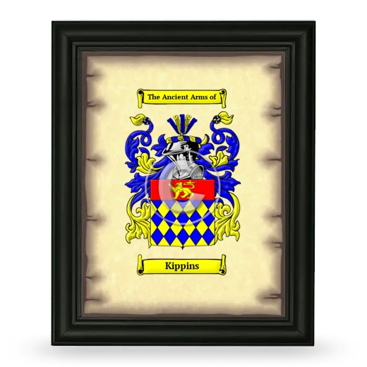 Kippins Coat of Arms Framed - Black