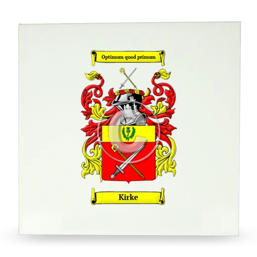 Kirke Large Ceramic Tile with Coat of Arms