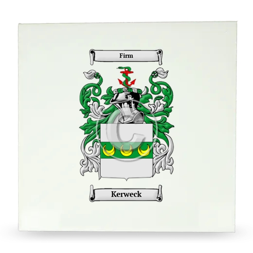 Kerweck Large Ceramic Tile with Coat of Arms
