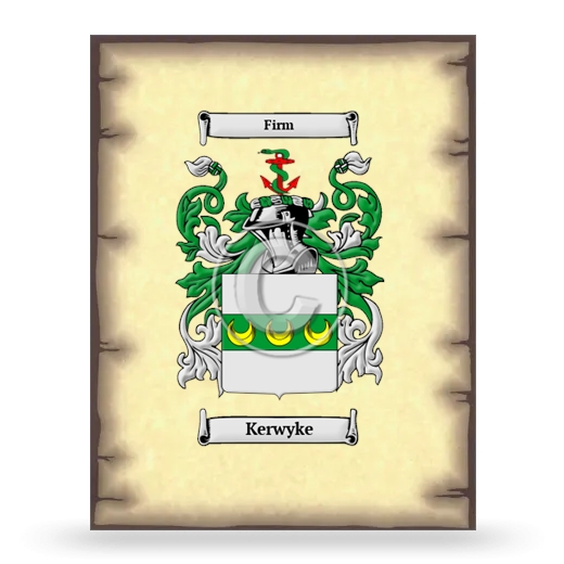 Kerwyke Coat of Arms Print
