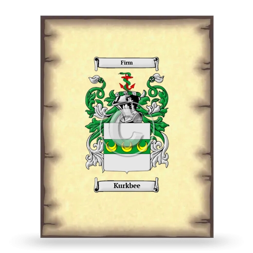 Kurkbee Coat of Arms Print