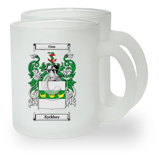 Kyrkbay Pair of Frosted Glass Mugs