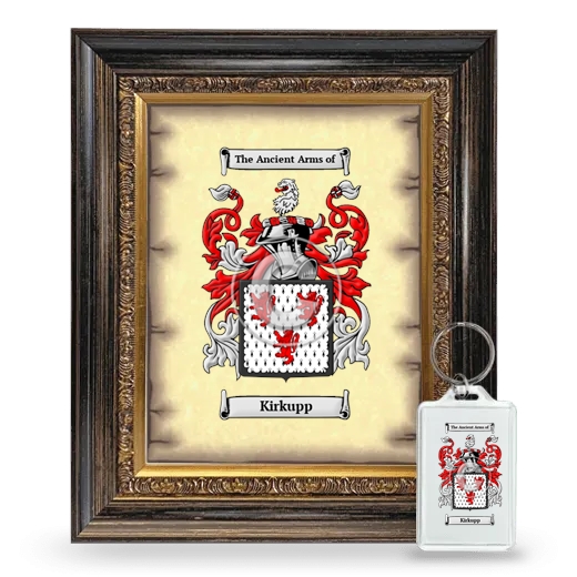 Kirkupp Framed Coat of Arms and Keychain - Heirloom