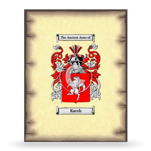 Karsh Coat of Arms Print