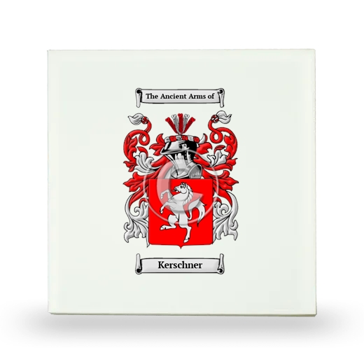 Kerschner Small Ceramic Tile with Coat of Arms