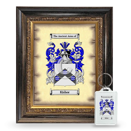 Kishor Framed Coat of Arms and Keychain - Heirloom