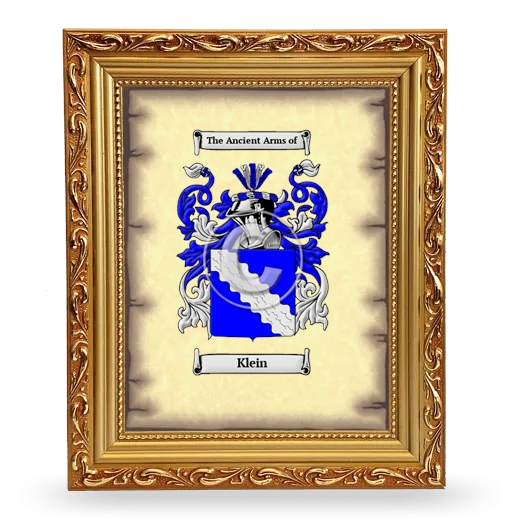 Klein Coat of Arms Framed - Gold