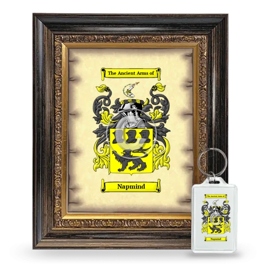 Napmind Framed Coat of Arms and Keychain - Heirloom