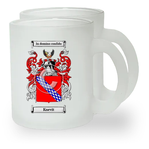 Knevit Pair of Frosted Glass Mugs