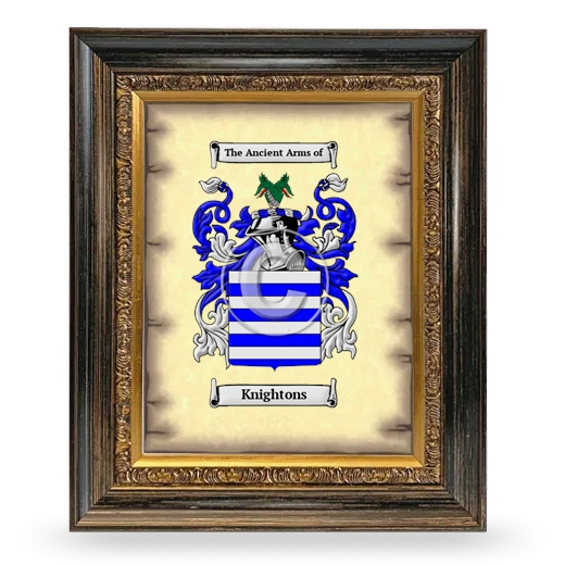 Knightons Coat of Arms Framed - Heirloom