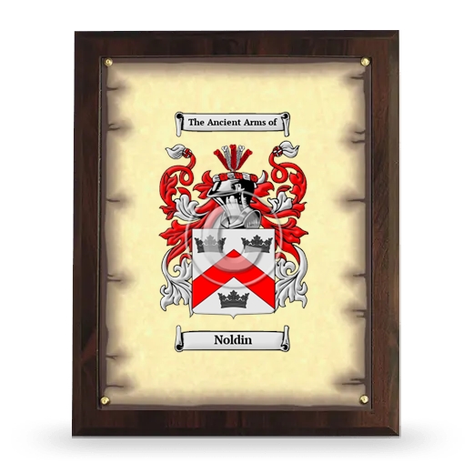 Noldin Coat of Arms Plaque