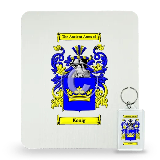 König Mouse Pad and Keychain Combo Package