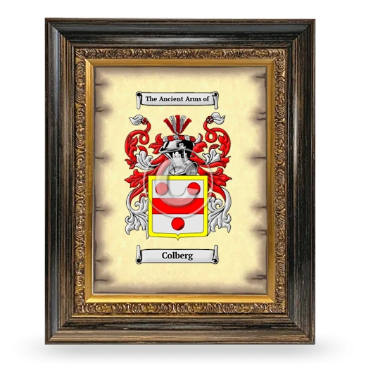 Colberg Coat of Arms Framed - Heirloom