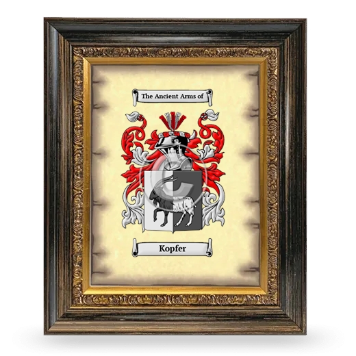 Kopfer Coat of Arms Framed - Heirloom