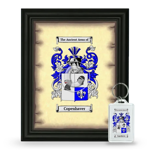 Copenhaver Framed Coat of Arms and Keychain - Black