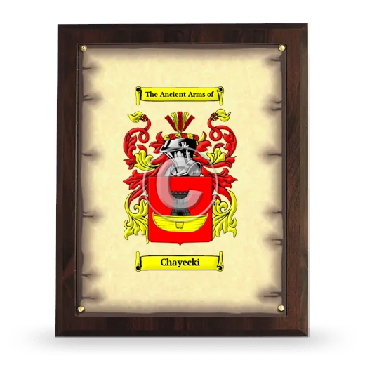 Chayecki Coat of Arms Plaque