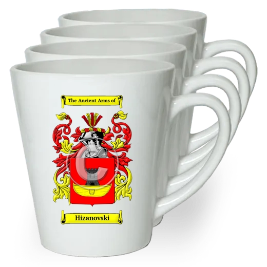 Hizanovski Set of 4 Latte Mugs