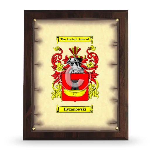 Hyzanowski Coat of Arms Plaque