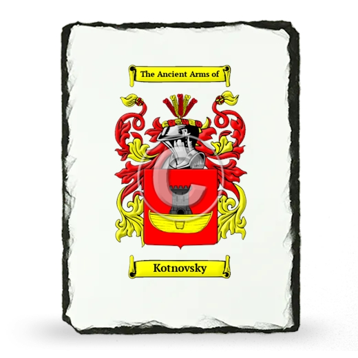 Kotnovsky Coat of Arms Slate