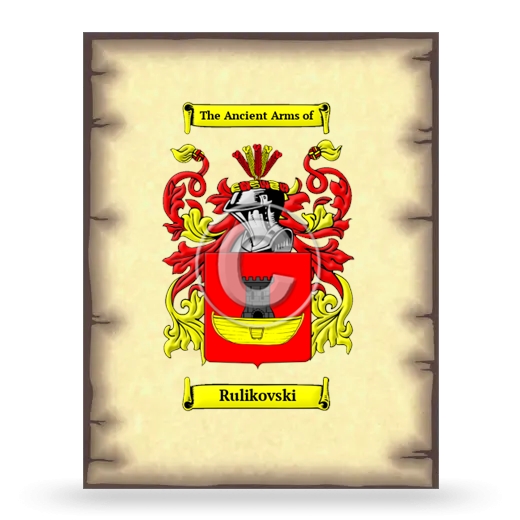 Rulikovski Coat of Arms Print
