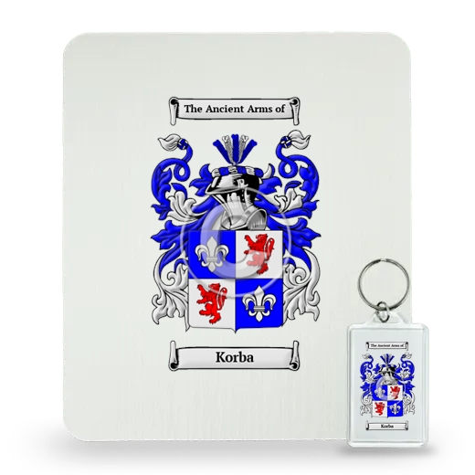 Korba Mouse Pad and Keychain Combo Package