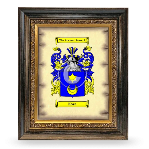 Koza Coat of Arms Framed - Heirloom