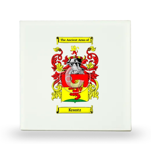 Krantz Small Ceramic Tile with Coat of Arms