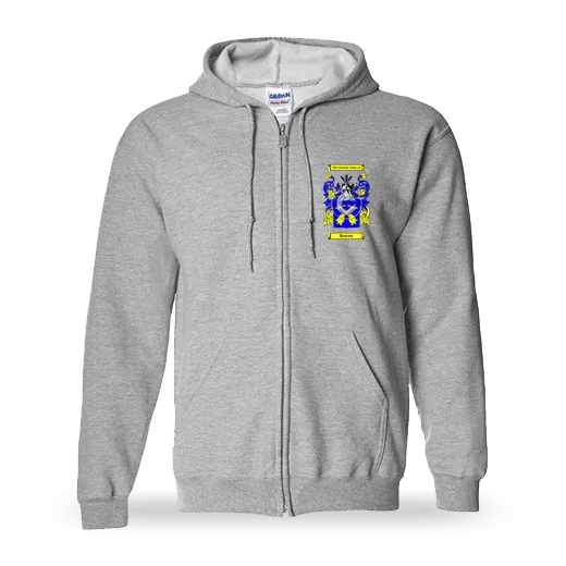 Krotzer Unisex Coat of Arms Zip Sweatshirt