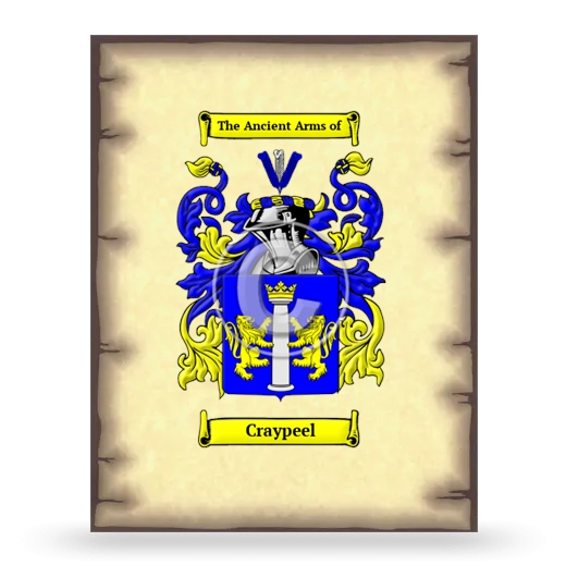 Craypeel Coat of Arms Print