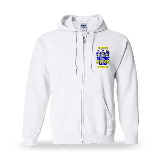 Gribble Unisex Coat of Arms Zip Sweatshirt - White