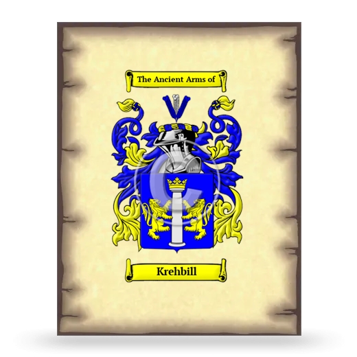 Krehbill Coat of Arms Print