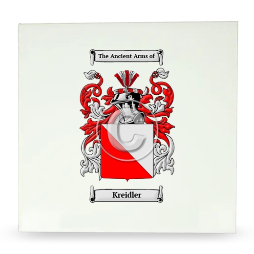 Kreidler Large Ceramic Tile with Coat of Arms