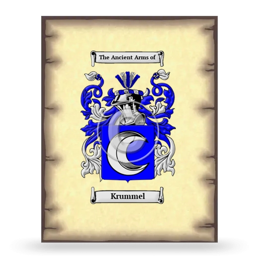 Krummel Coat of Arms Print