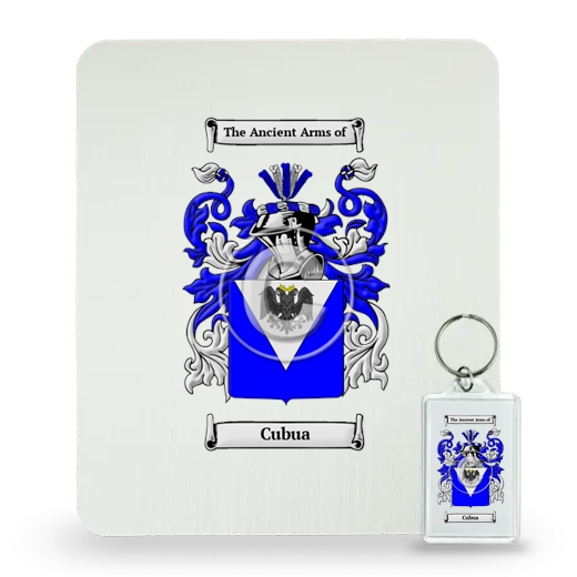 Cubua Mouse Pad and Keychain Combo Package