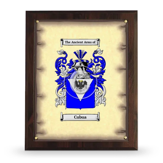 Cubua Coat of Arms Plaque