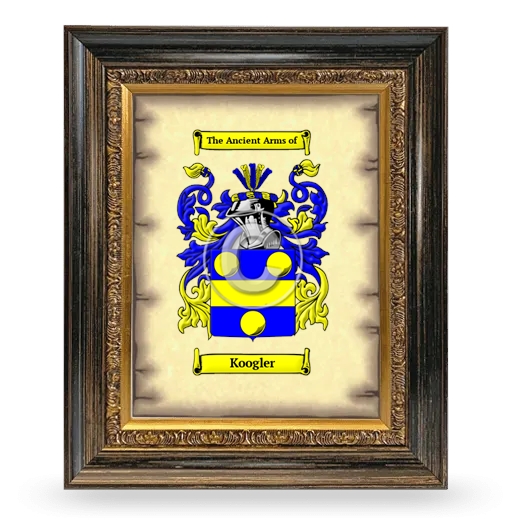 Koogler Coat of Arms Framed - Heirloom