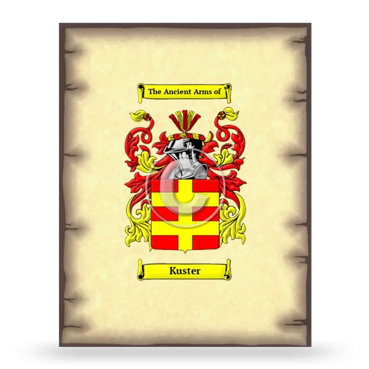 Kuster Coat of Arms Print